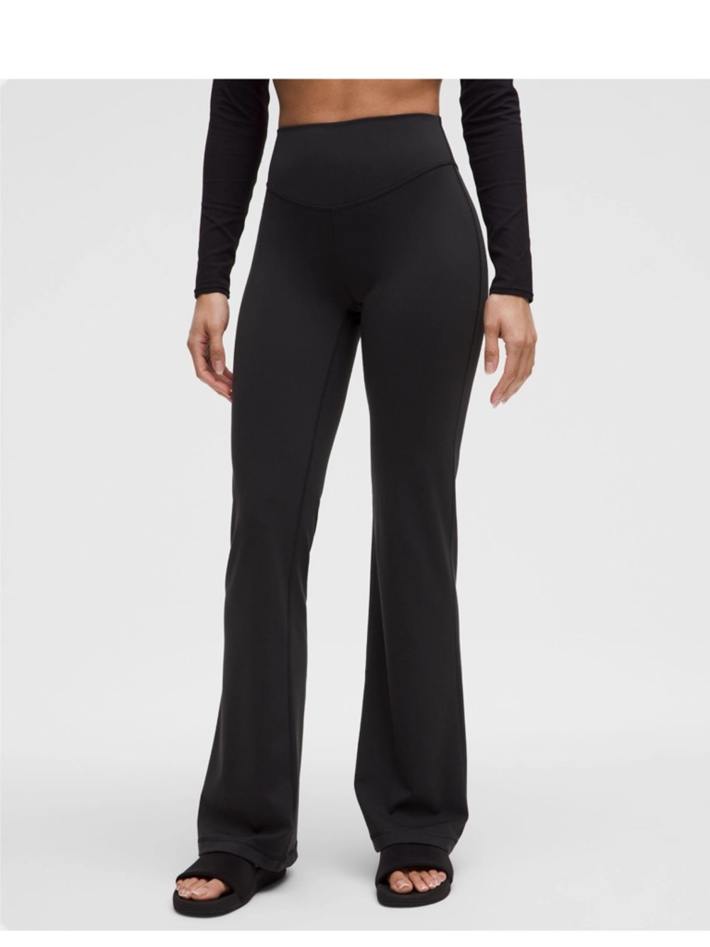 Lululemon High-Rise Black Flare Leg Yoga Pants